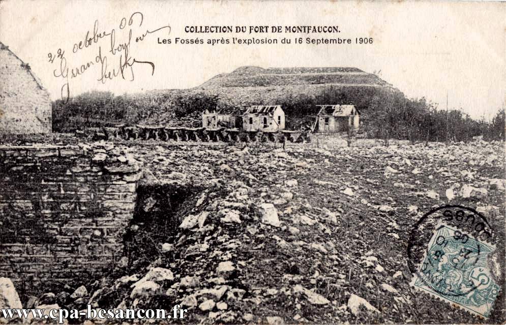 COLLECTION DU FORT DE MONTFAUCON. (N.11) - Les Fossés après l'explosion du 16 Septembre 1906